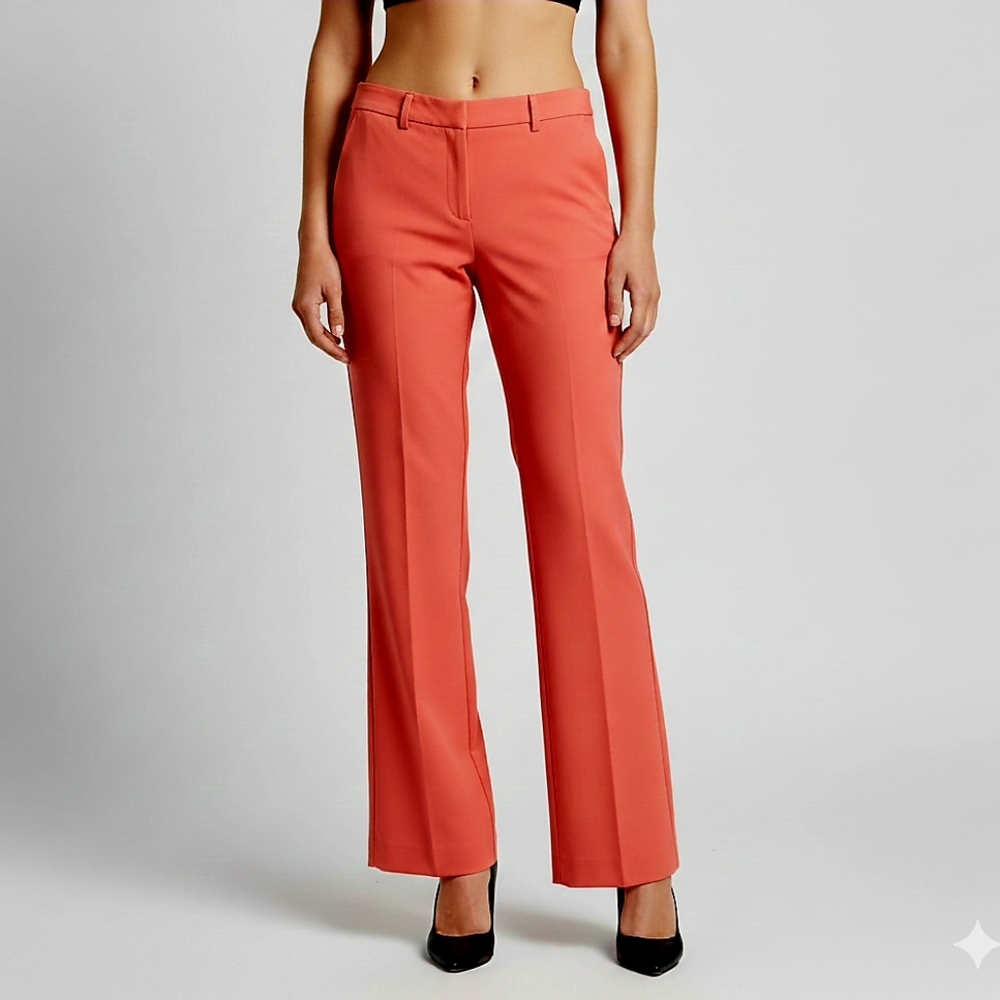 Orange Trousers Pants New York & Company Office Career Office